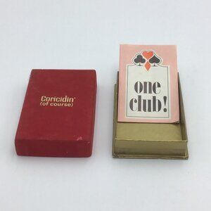 🌷Vintage Deck of Playing Cards Coricidin Advertisement